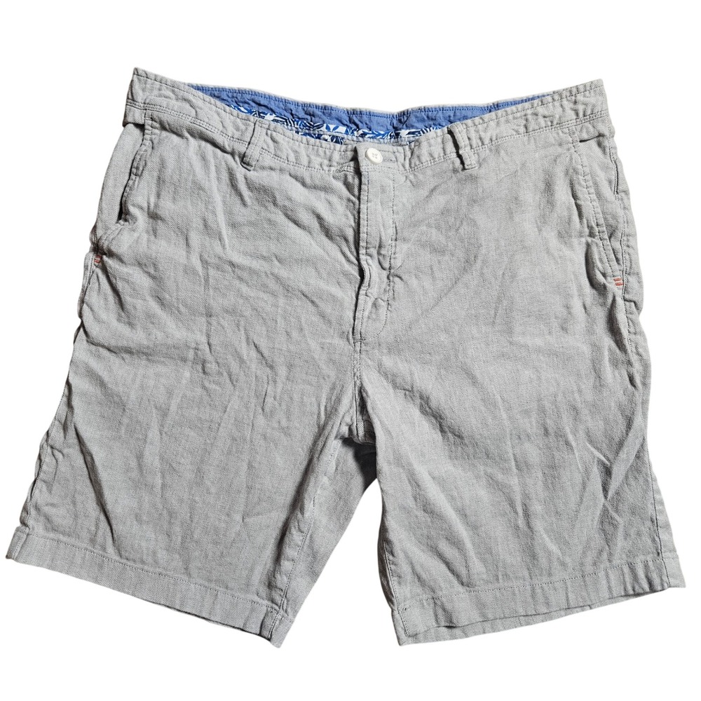 Tommy Bahama Mens Linen Blend Flat Front Casual Shorts 38x10 Coastal Resortwear